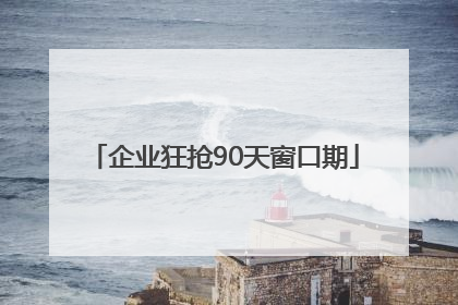 企业狂抢90天窗口期